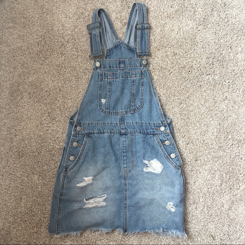Aeropostale overall jean dress